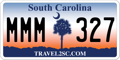 SC license plate MMM327