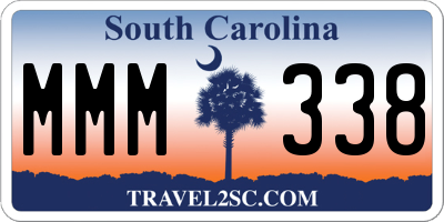 SC license plate MMM338