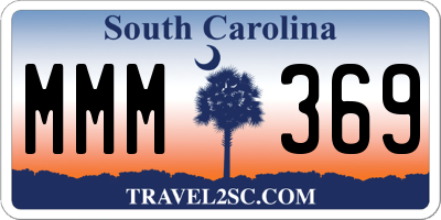 SC license plate MMM369
