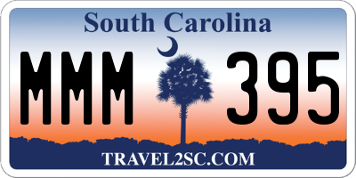 SC license plate MMM395