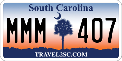 SC license plate MMM407