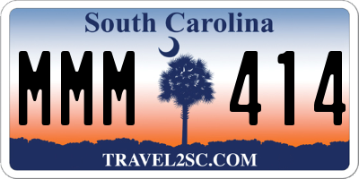 SC license plate MMM414