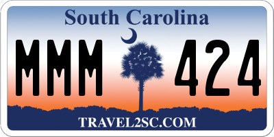 SC license plate MMM424