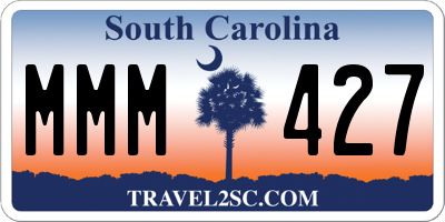 SC license plate MMM427