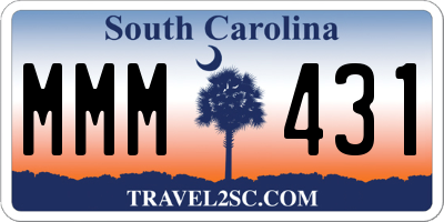 SC license plate MMM431