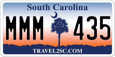 SC license plate MMM435