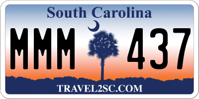 SC license plate MMM437