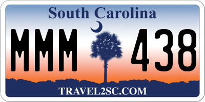 SC license plate MMM438