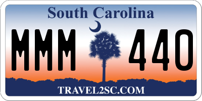 SC license plate MMM440