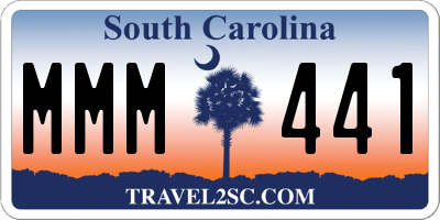 SC license plate MMM441
