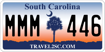 SC license plate MMM446