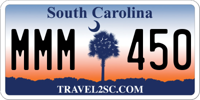 SC license plate MMM450