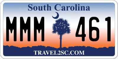 SC license plate MMM461