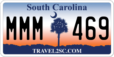 SC license plate MMM469
