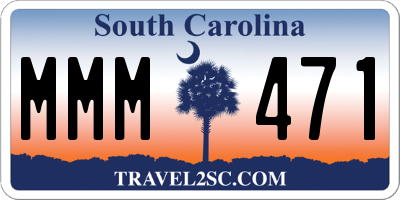 SC license plate MMM471