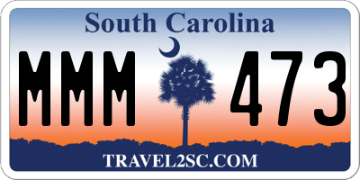 SC license plate MMM473