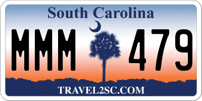 SC license plate MMM479