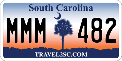 SC license plate MMM482