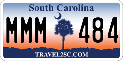 SC license plate MMM484