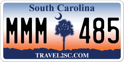 SC license plate MMM485