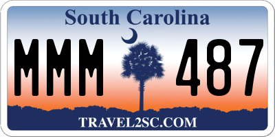 SC license plate MMM487