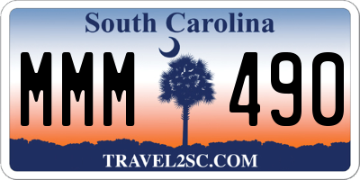 SC license plate MMM490