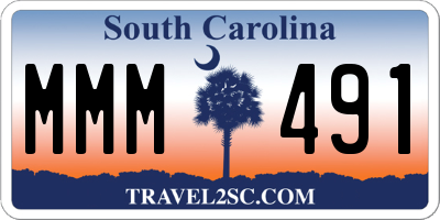 SC license plate MMM491