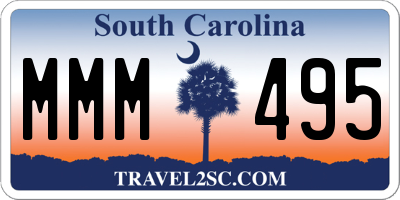 SC license plate MMM495