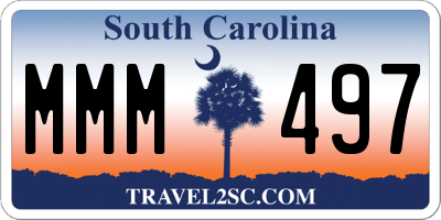 SC license plate MMM497