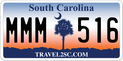 SC license plate MMM516