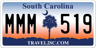 SC license plate MMM519