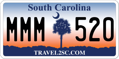 SC license plate MMM520