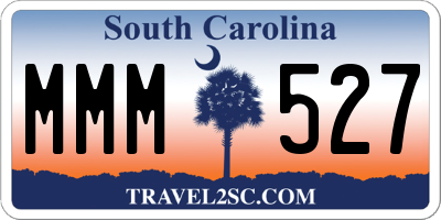 SC license plate MMM527