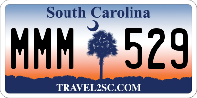 SC license plate MMM529