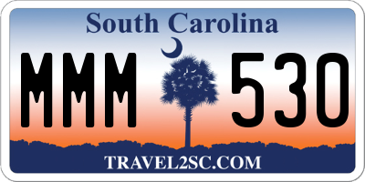 SC license plate MMM530