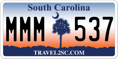 SC license plate MMM537