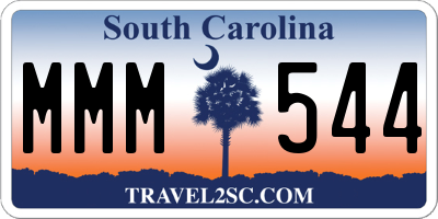 SC license plate MMM544