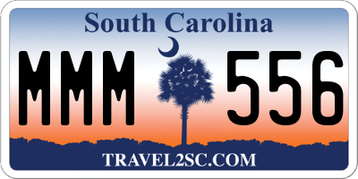 SC license plate MMM556