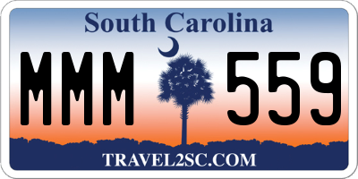 SC license plate MMM559