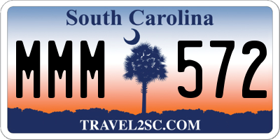 SC license plate MMM572