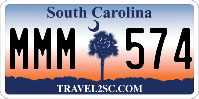 SC license plate MMM574