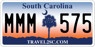 SC license plate MMM575