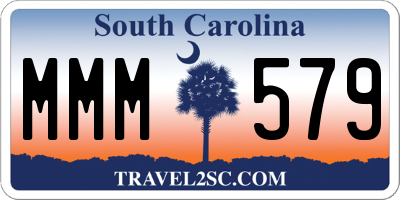 SC license plate MMM579