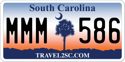 SC license plate MMM586