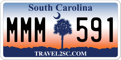SC license plate MMM591