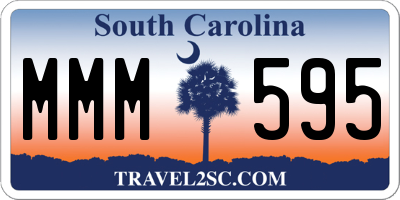 SC license plate MMM595