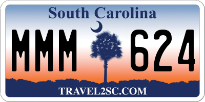 SC license plate MMM624