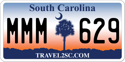 SC license plate MMM629
