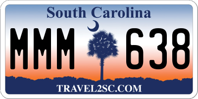 SC license plate MMM638