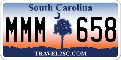 SC license plate MMM658